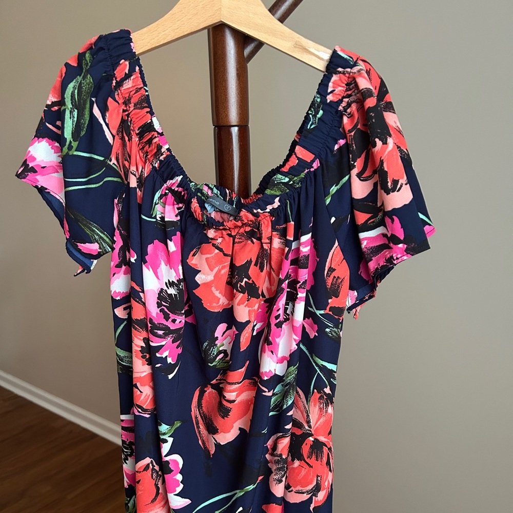 Bright floral dress